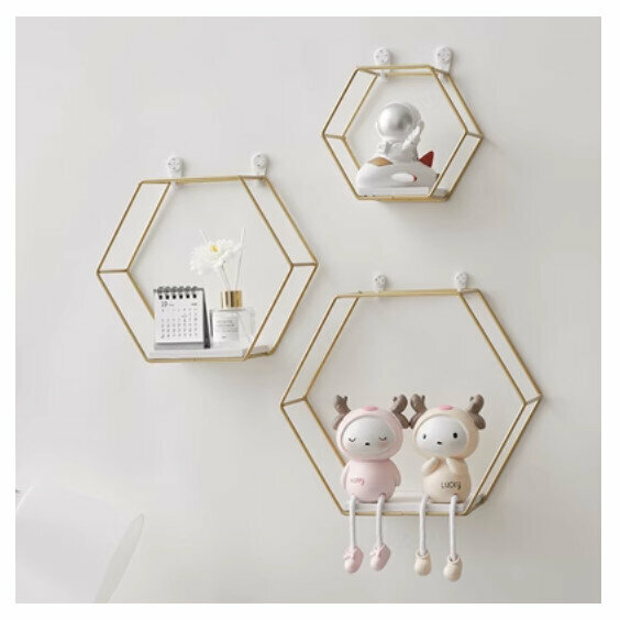 Popular wall-mounted decorative shelves [set (3 pieces)]