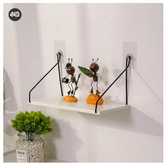 Popular wall-mounted decorative shelf [white small size]