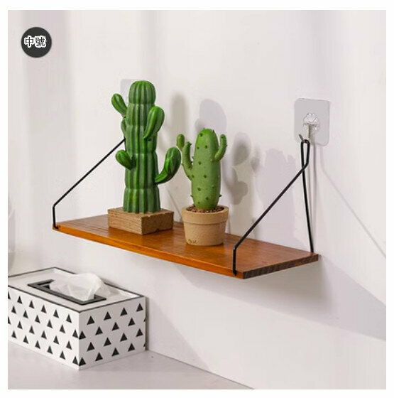 Popular wall-mounted decorative shelf [old color medium size]