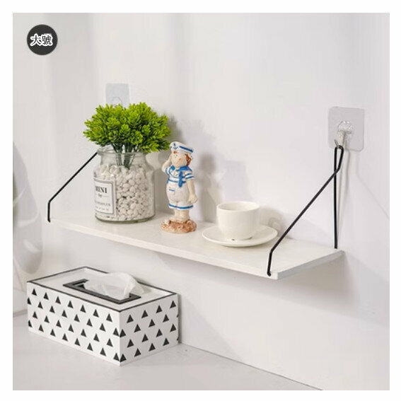 Popular wall-mounted decorative shelf [white large size]
