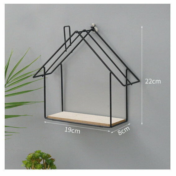 Popular wall-mounted decorative shelf [black]