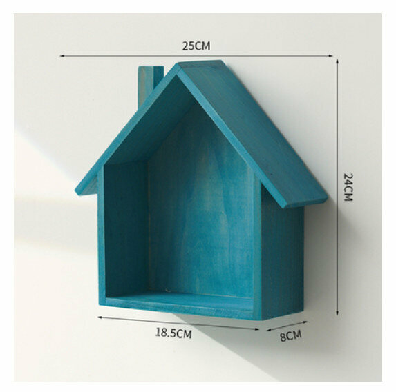 Popular wall-mounted decorative shelf [Green Little House]