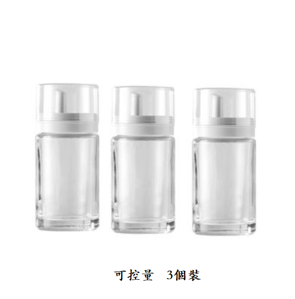 新款可控量防漏玻璃油壺（透明【3個裝】）