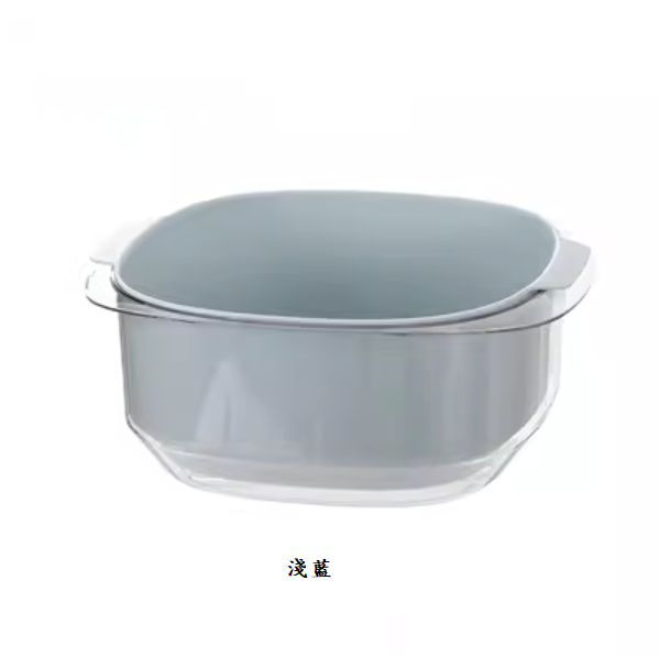 New sink double-layer drain basket (light blue [1 pack])