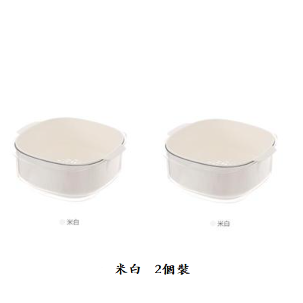 New style sink double-layer drain basket (off-white [2 pieces])
