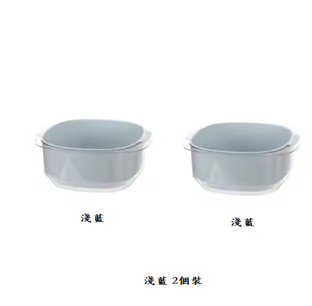 New sink double-layer drain basket (light blue [pack of 2])