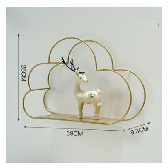 Hot Selling Wall Decorative Shelf [Golden Large Cloud]