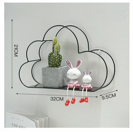 Hot Selling Wall Decorative Shelf [Black Trumpet Cloud]