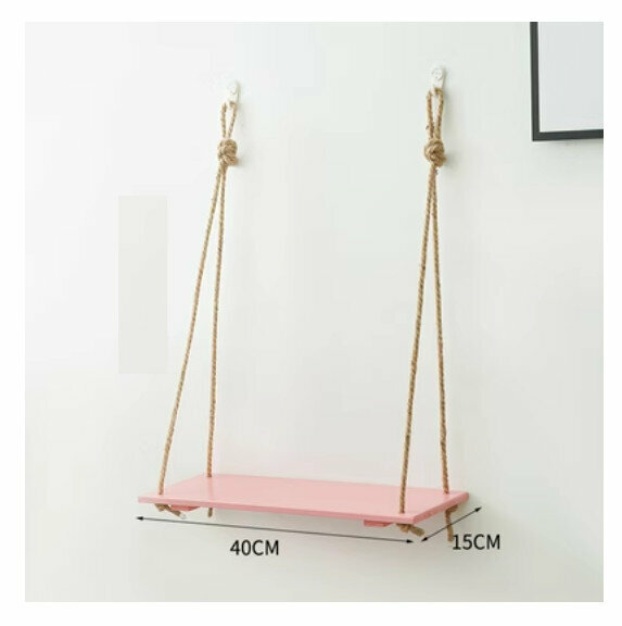 Hot selling wall-mounted decorative storage rack [pink one-story medium size]