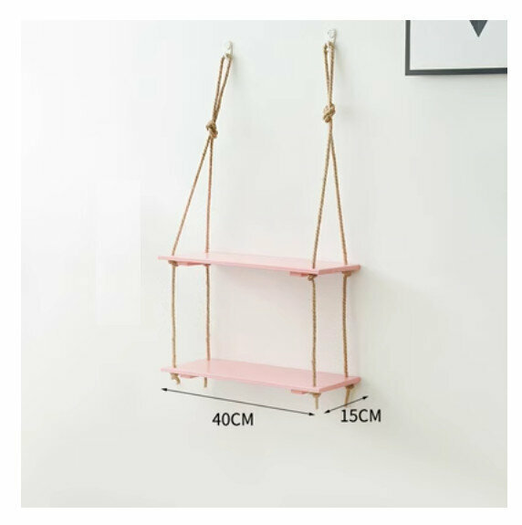 Hot Selling Wall Decorative Shelf [Pink Second Floor Medium Size]