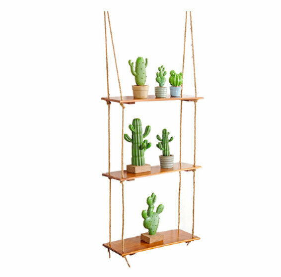 Hot Selling Wall Decorative Shelves [Old Color Three-Layer Large]