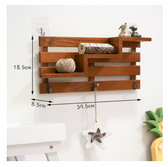 Hot Selling Wall Decorative Shelves [Old Color Stair Hooks]