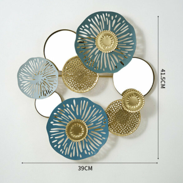 Hot selling wall decorations [hand-painted 39cm with mirror]
