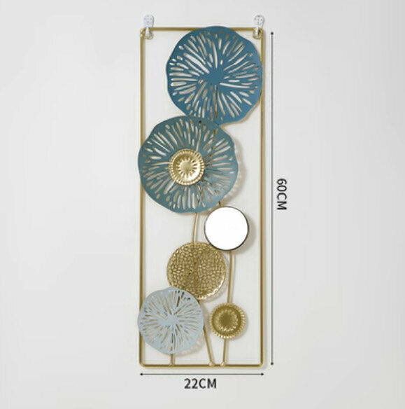 Hot selling wall decorations [hand-painted rectangle with mirror]