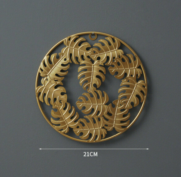 熱賣牆面裝飾品【金色龜背葉小號】