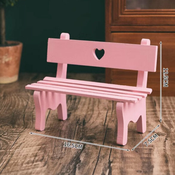 Popular decorative ornaments [medium love chair-pink]