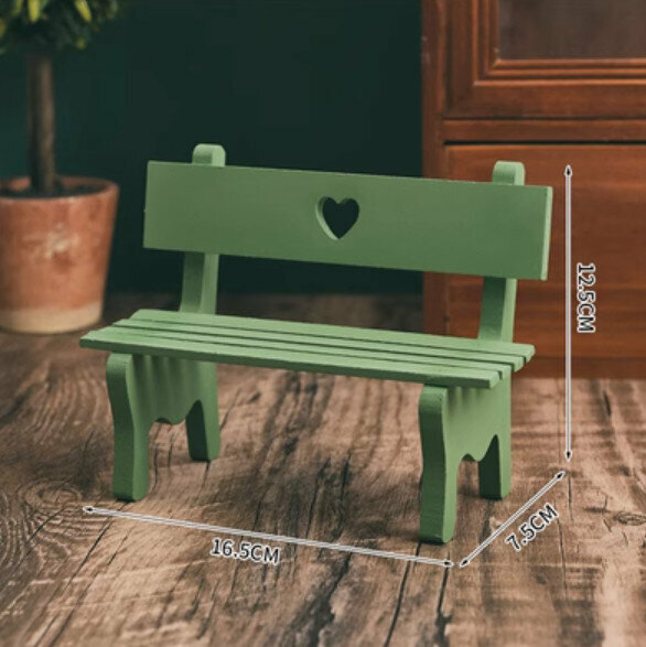 Popular decorative ornaments [medium love chair-green]