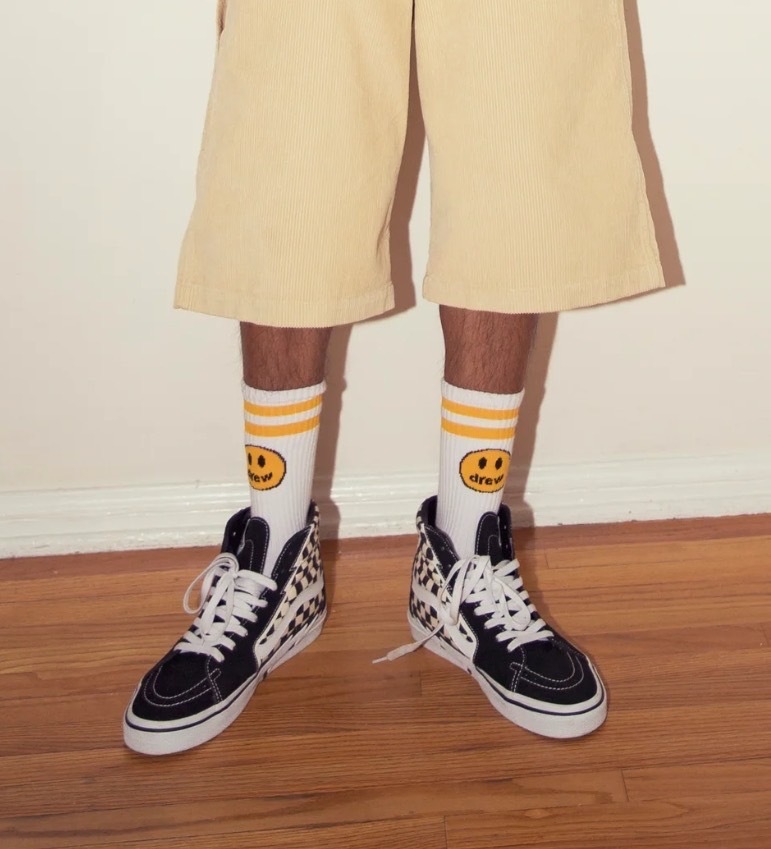 【現貨】Drew house 2 pack mascot stripe socks 襪子兩雙一組 黑/白