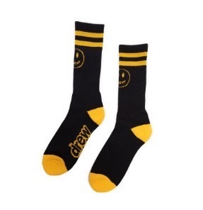 【現貨】Drew house 2 pack mascot stripe socks 襪子兩雙一組 黑/黃
