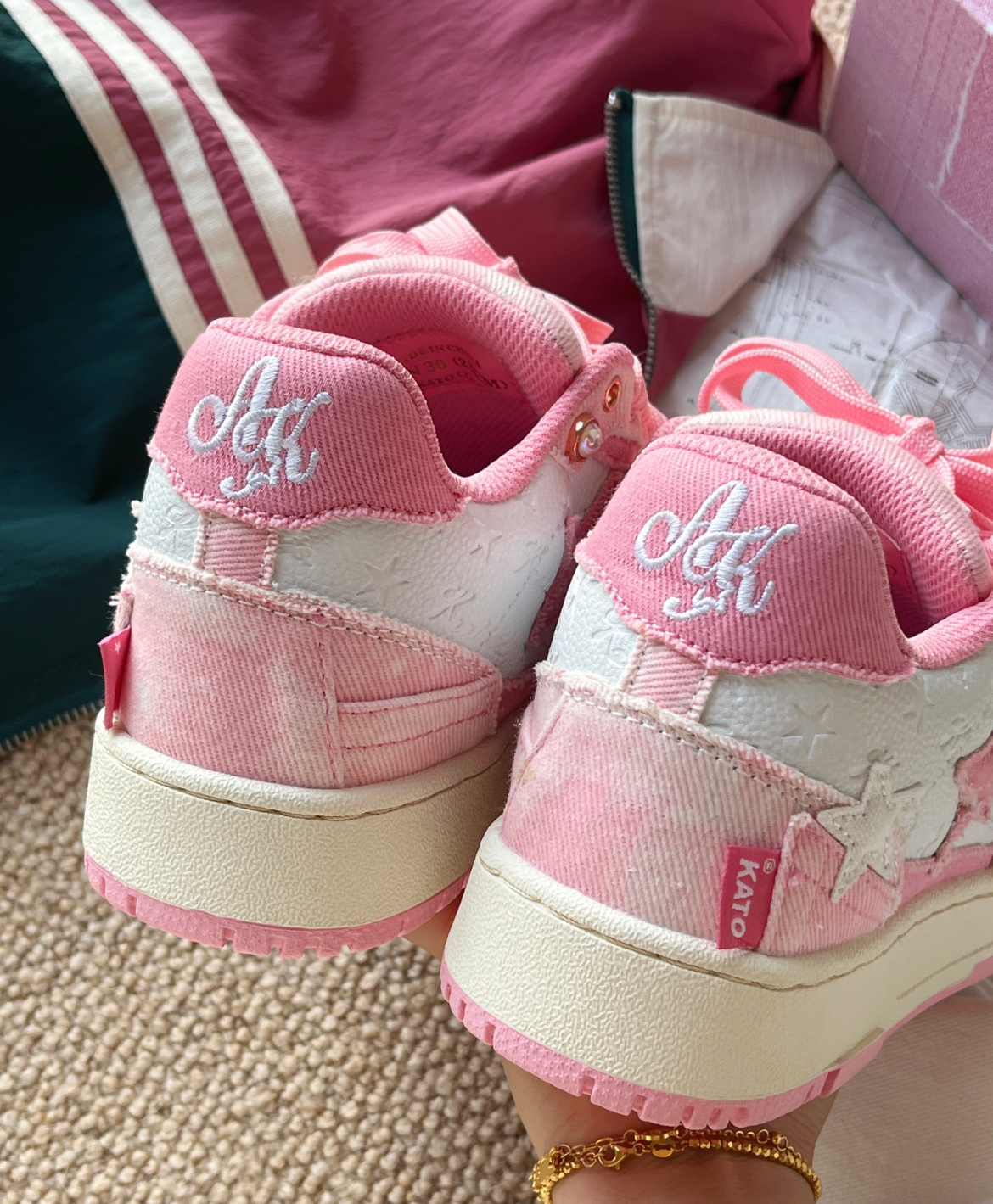 【零碼】KAALIXTO PINK CLOUD STARS 粉色牛仔 KSH221012