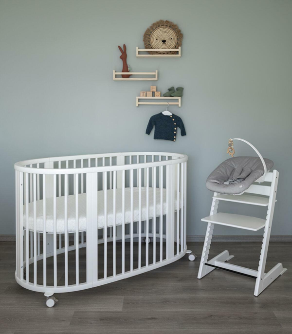 STOKKE SLEEPI ホワイトオーバル ベビーベッド Amazon.com : Stokke Sleepi Mini Bundle V3, White - Includes