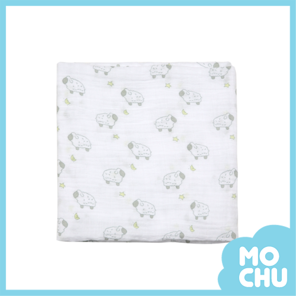 綿羊星星純棉紗布被