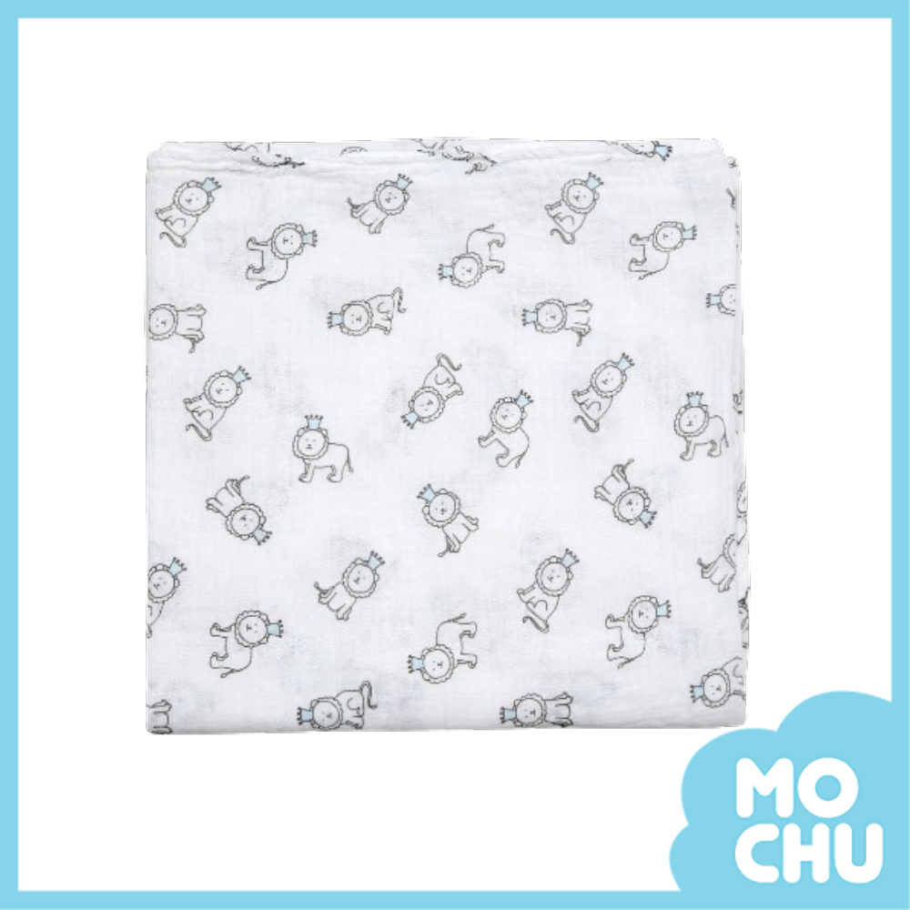 皇冠小獅子純棉紗布被