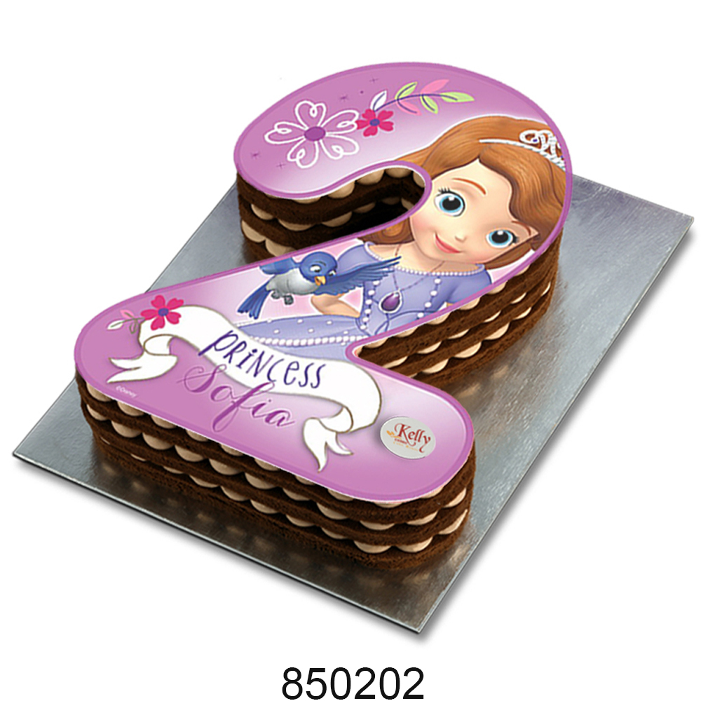 No. 2 Sofia Edible Image Cake
