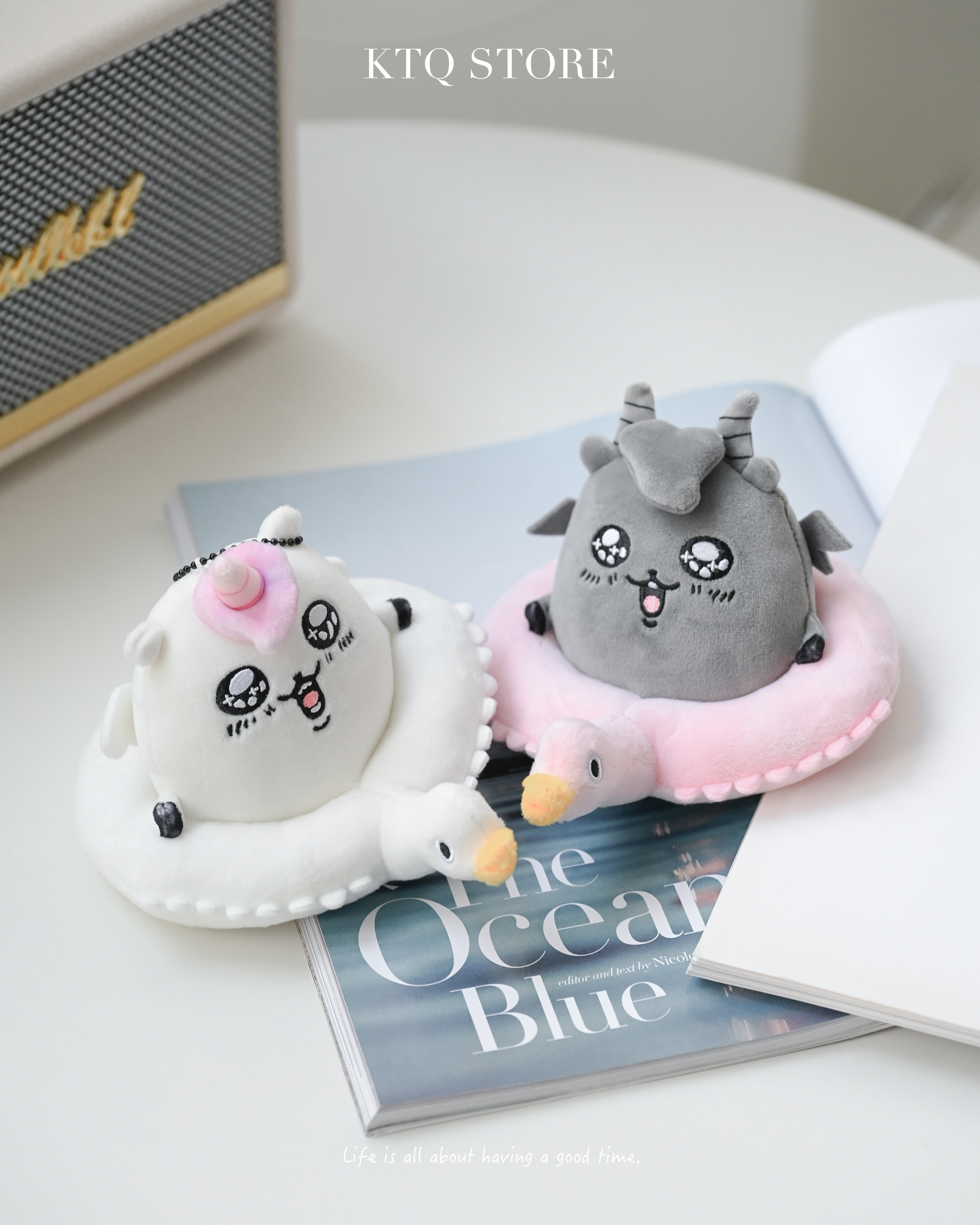 KTQ STORE ‧ 日本 Joke Bear 自嘲熊系列 獨角獸 雙腳獸 游泳圈吊飾 娃娃