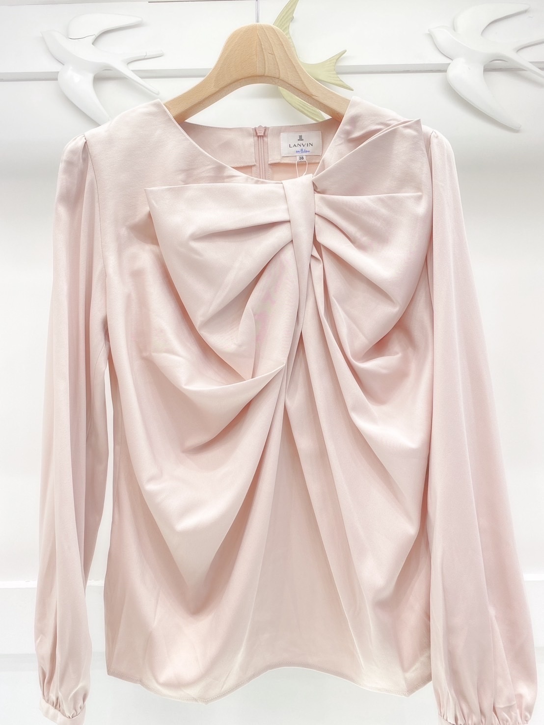 Lanvin胸蝴蝶結設計上衣