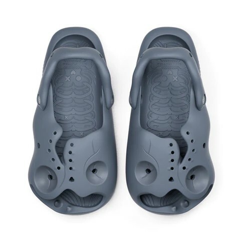 【HelloSlippers Mr Skully 特殊涼拖鞋 - 石墨灰 】