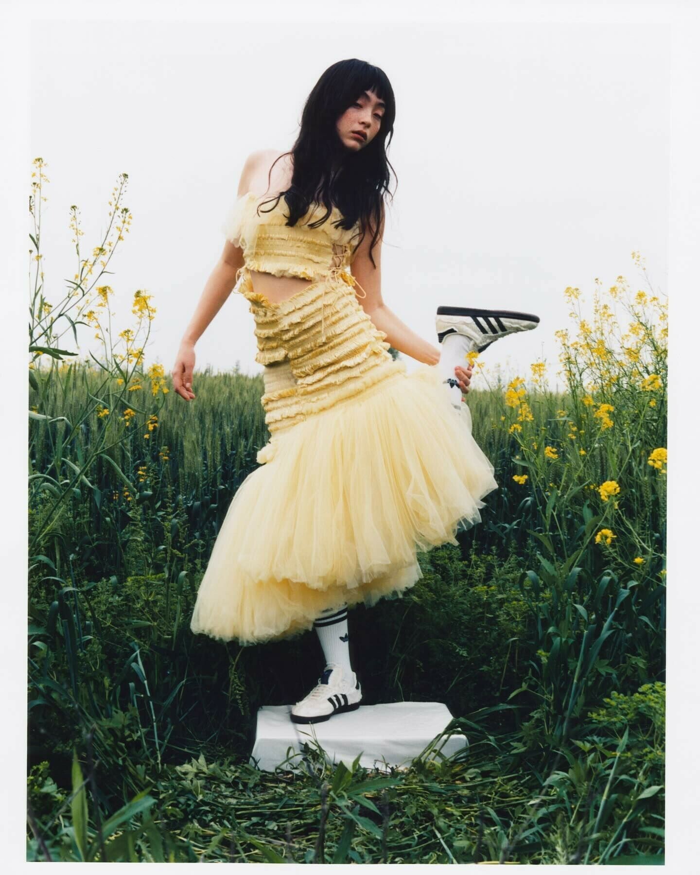 Caroline Hu x Adidas Originals CAROLINE SAMBA 設計師 聯名 蕾絲 白色 JQ4748