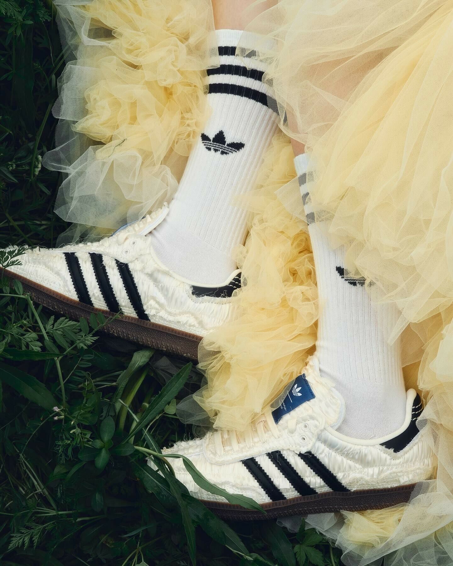 Caroline Hu x Adidas Originals CAROLINE SAMBA 設計師 聯名 蕾絲 白色 JQ4748