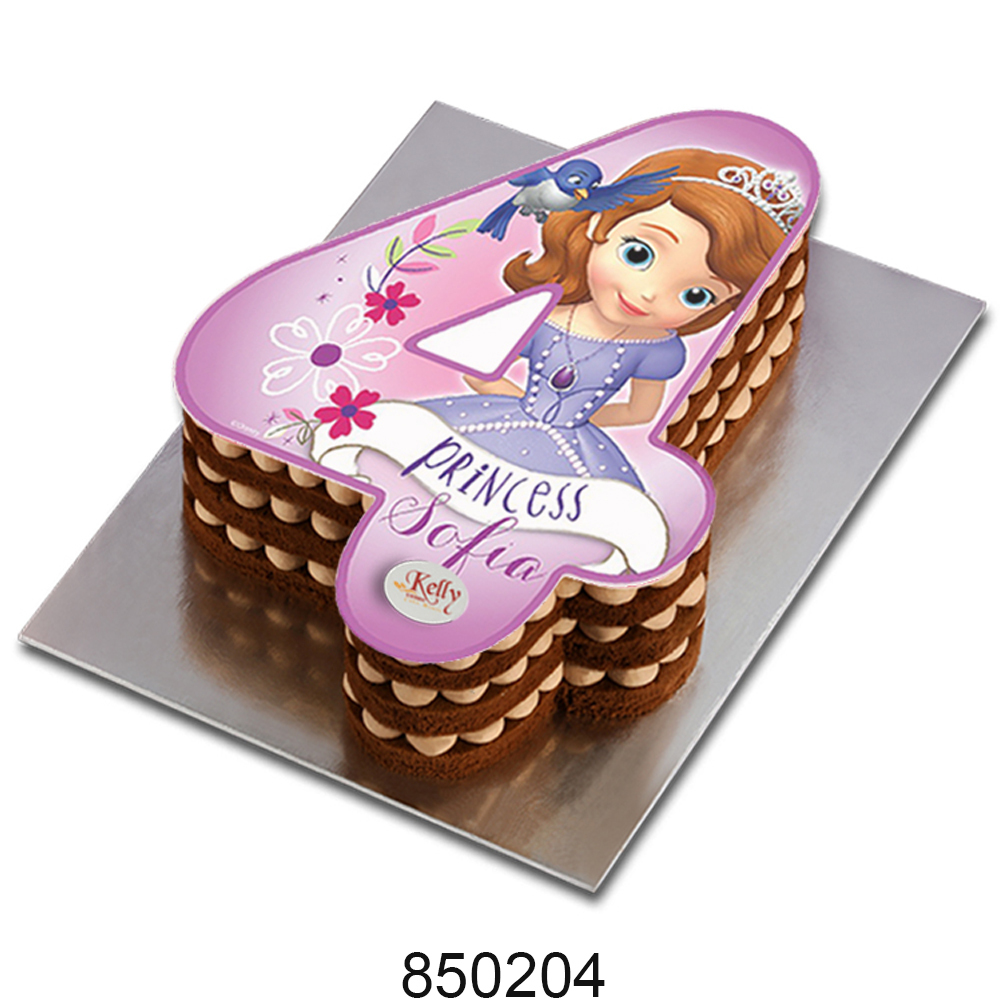 No. 4 Sofia Edible Image Cake