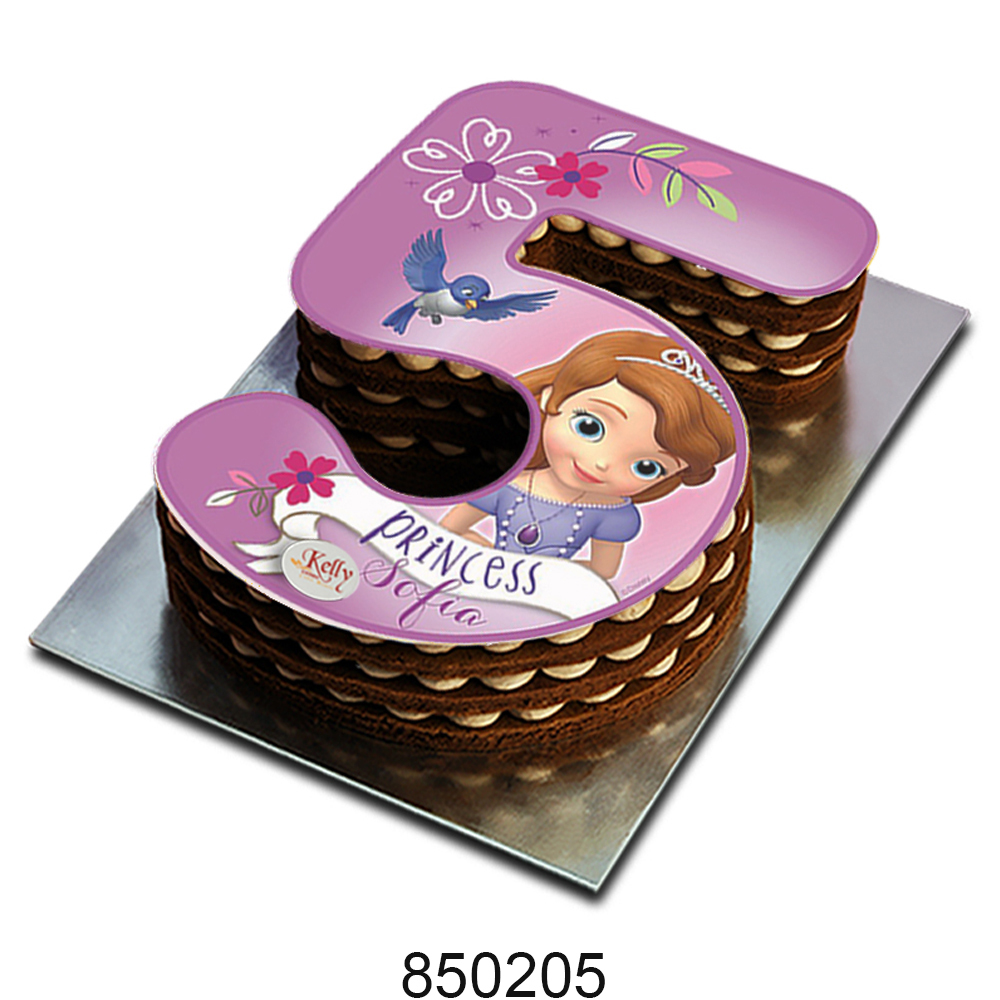 No. 5 Sofia Edible Image Cake