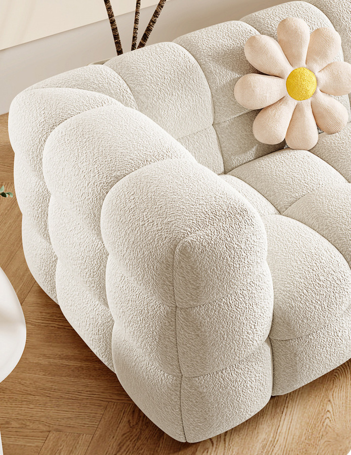 羊羔絨泡芙長沙發
