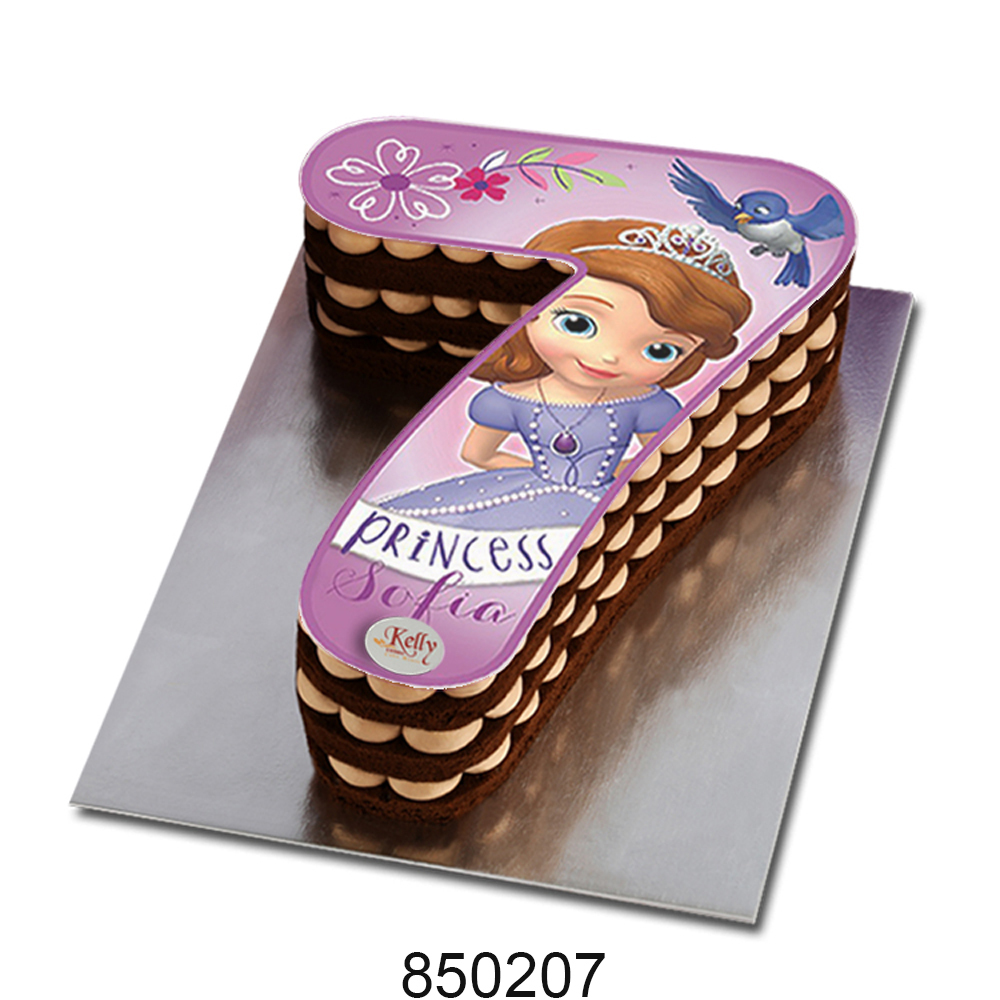 No. 7 Sofia Edible Image Cake
