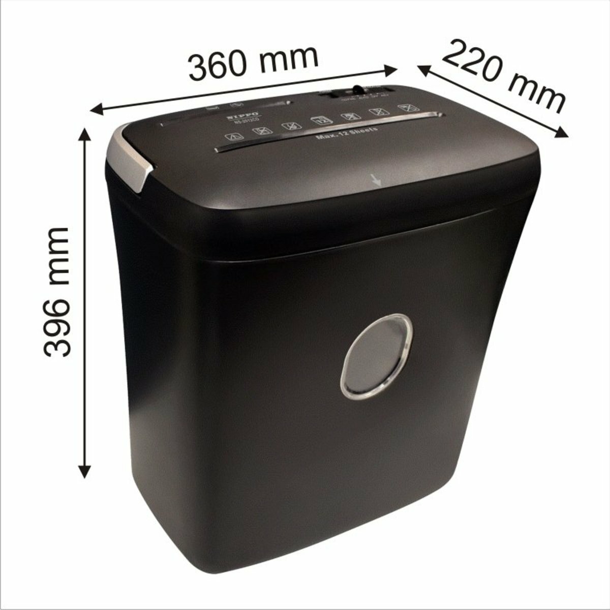 Nippo - NS-2012CD 桌邊商用粒狀微碎紙機《香港行貨》《2年保養》- 1 部