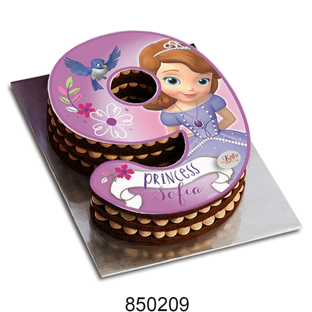 No. 9 Sofia Edible Image Cake