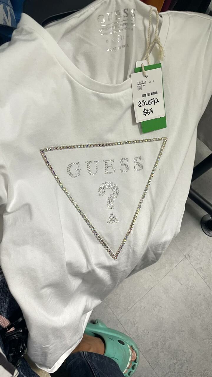 [S] GUESS CARLEE TEE,STAR GALAXY, QBGI48K9TJ1-STAR GALAXY (SGU572)