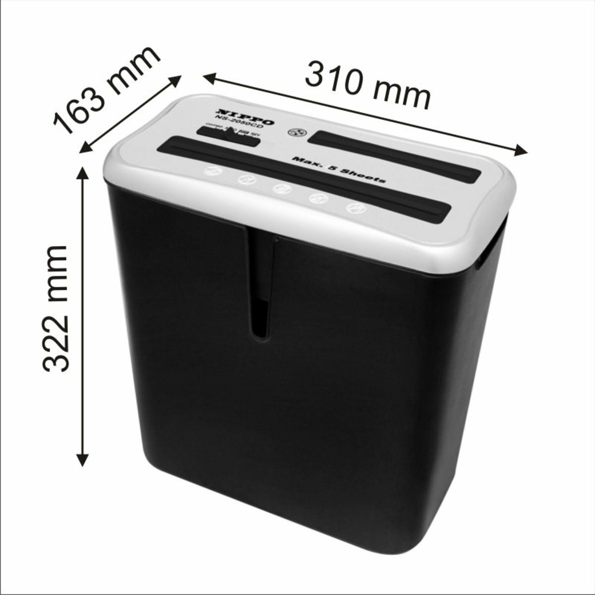 Nippo - NS-2050CD 桌邊輕型商用粒狀碎紙機《香港行貨》《2年保養》- 1 部