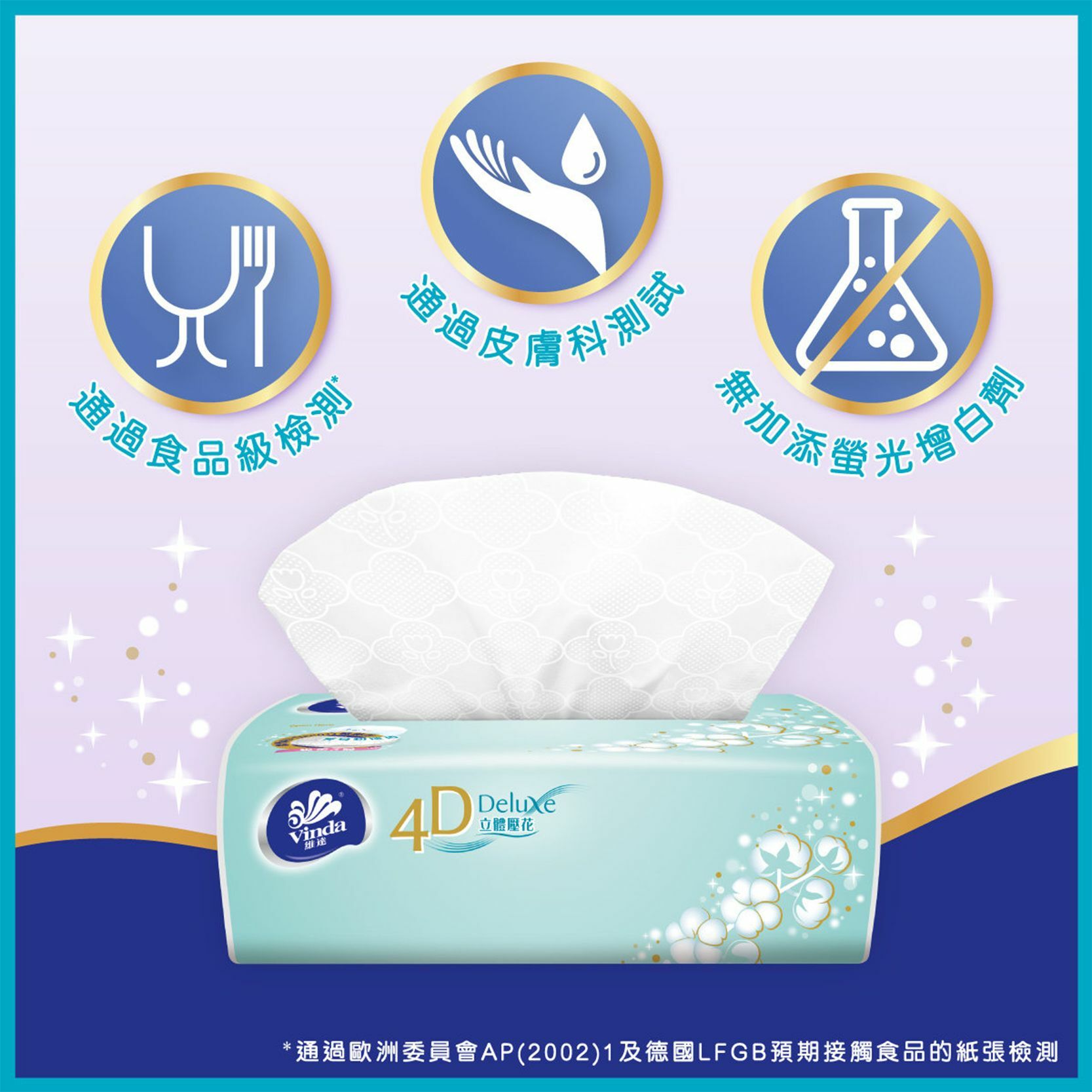 4D Deluxe Softpack Facial Tissues (baby Soft)