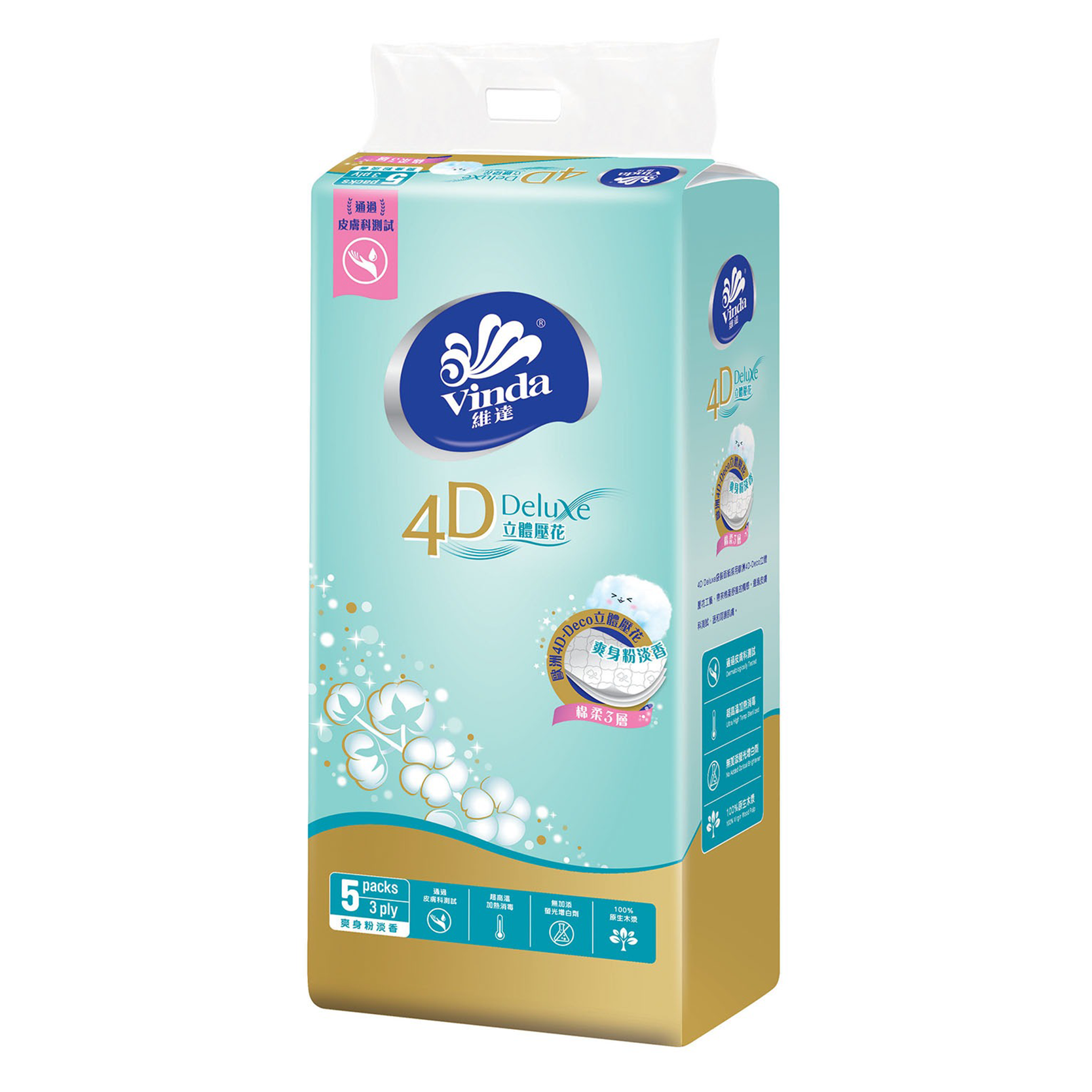 4D Deluxe Softpack Facial Tissues (baby Soft)
