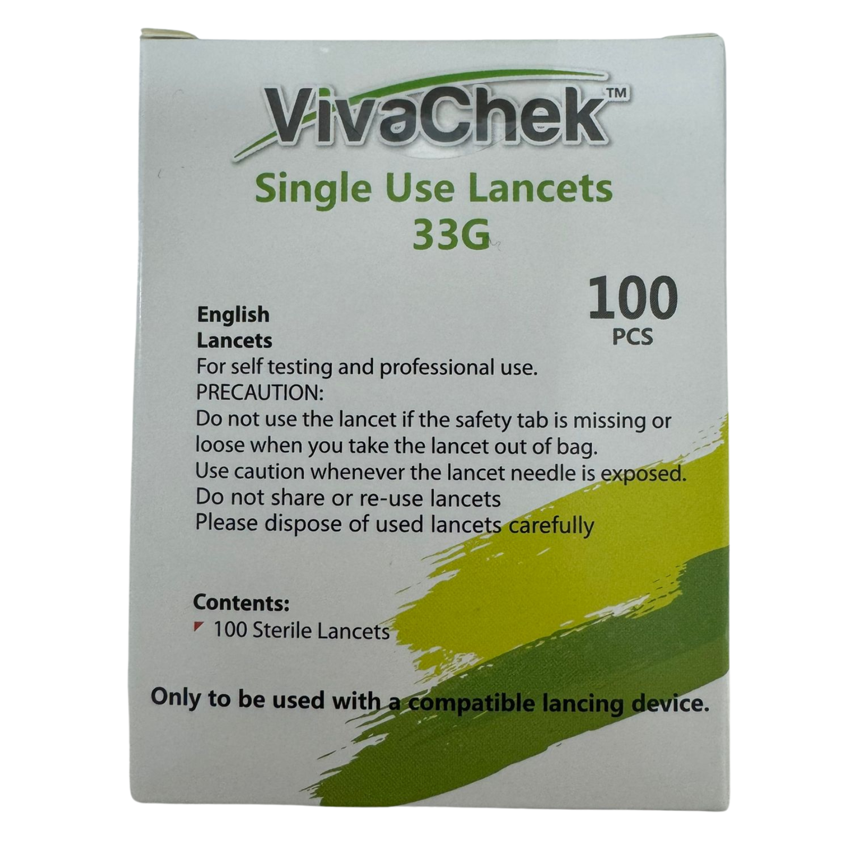 VivaChek Single Use Lancet 33G (100pcs/Box)