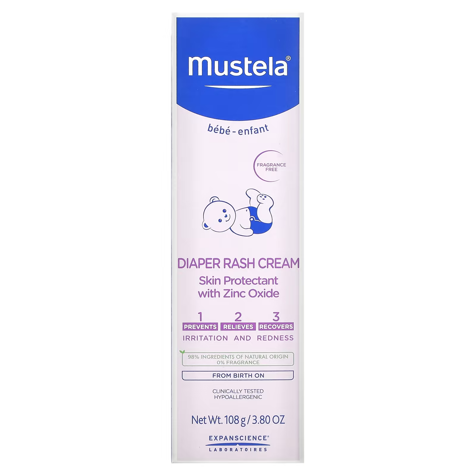 Mustela Vitamin Barrier Cream (100mL/Tube)