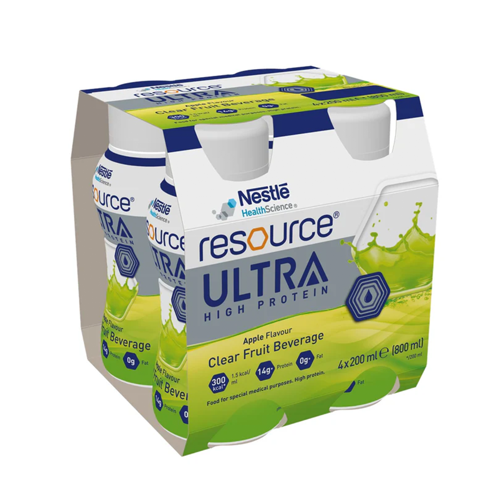 Nestle Resource Ultra Fruit Apple 200mL x 4