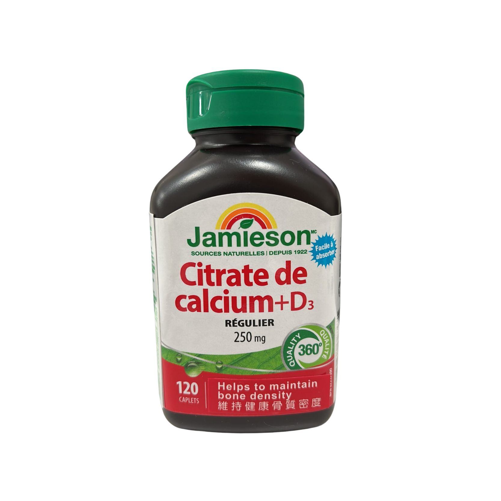 Jamieson 檸檬酸鈣+維他命D片120粒 Jamieson 檸檬酸鈣+維他命D片120粒