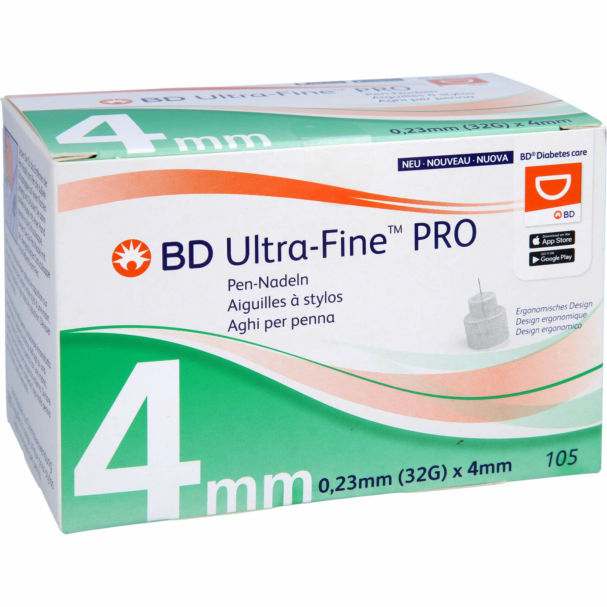 BD Ultra-Fine Pen Needle 32Gx4mm (100pcs/Box)