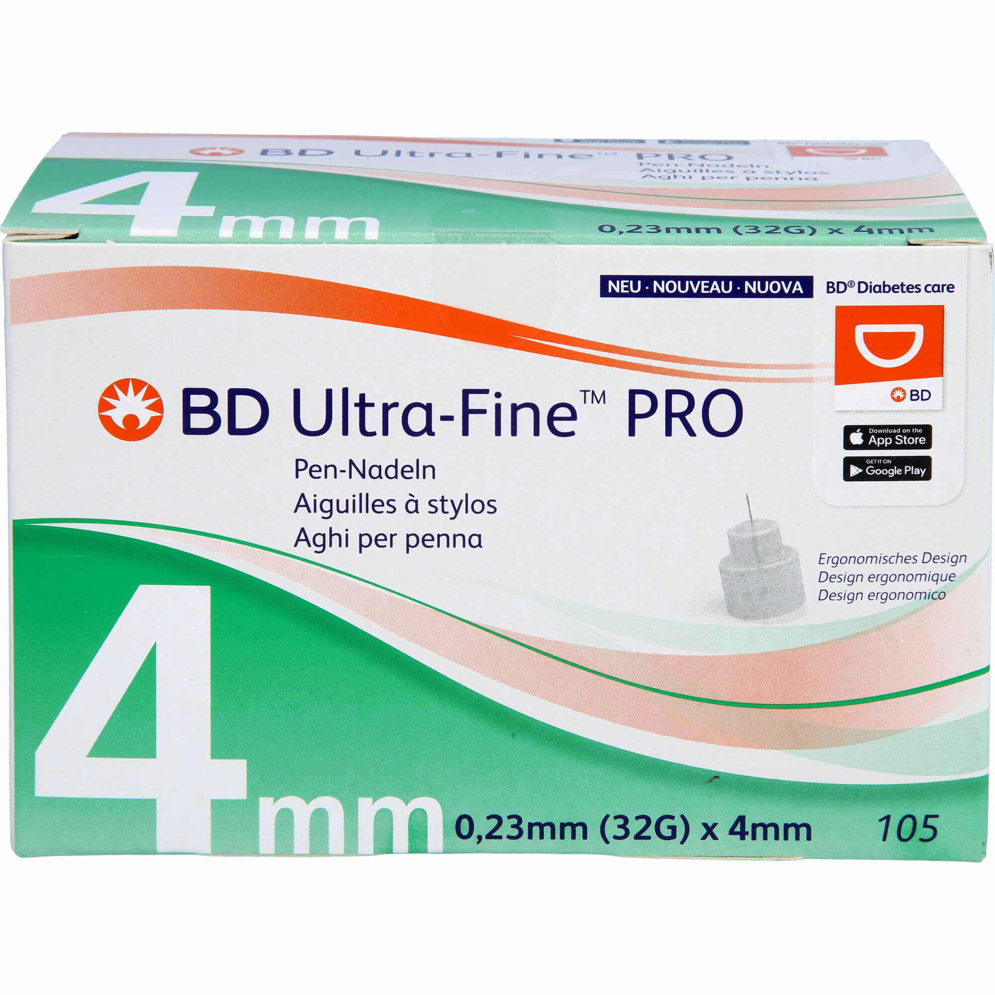 BD Ultra-Fine Pen Needle 32Gx4mm (100pcs/Box)