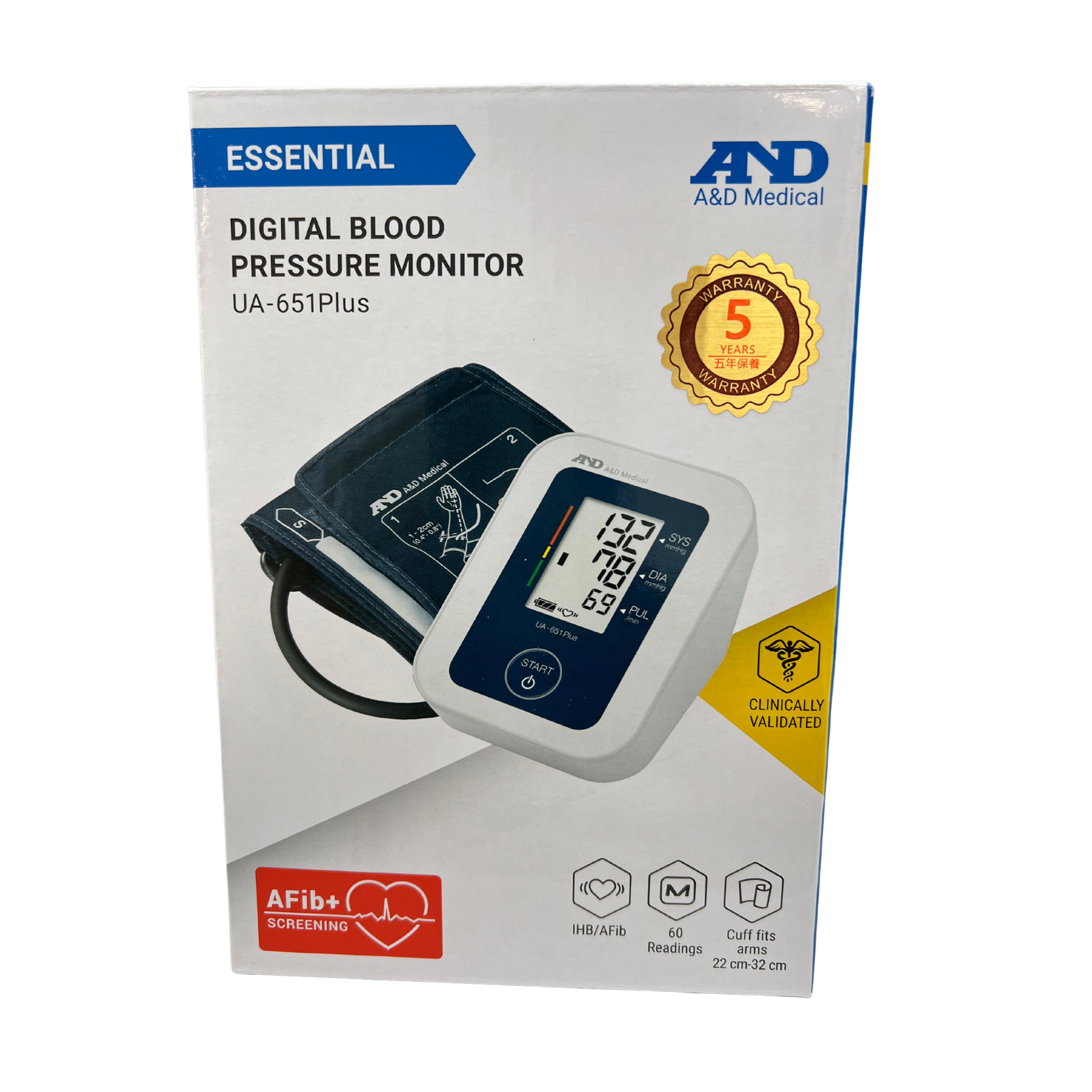 AND Blood Pressure Monitor UA-651 Plus